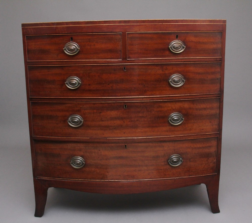 Early 19th Century mahogany bowfront chest