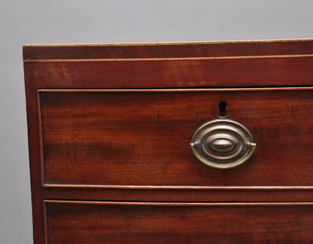 Early 19th Century mahogany bowfront chest View II