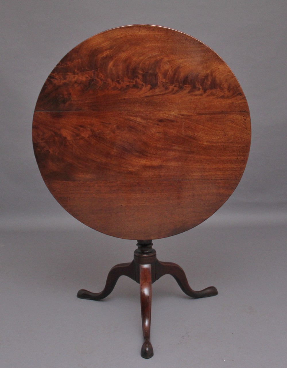 18th Century mahogany tripod table