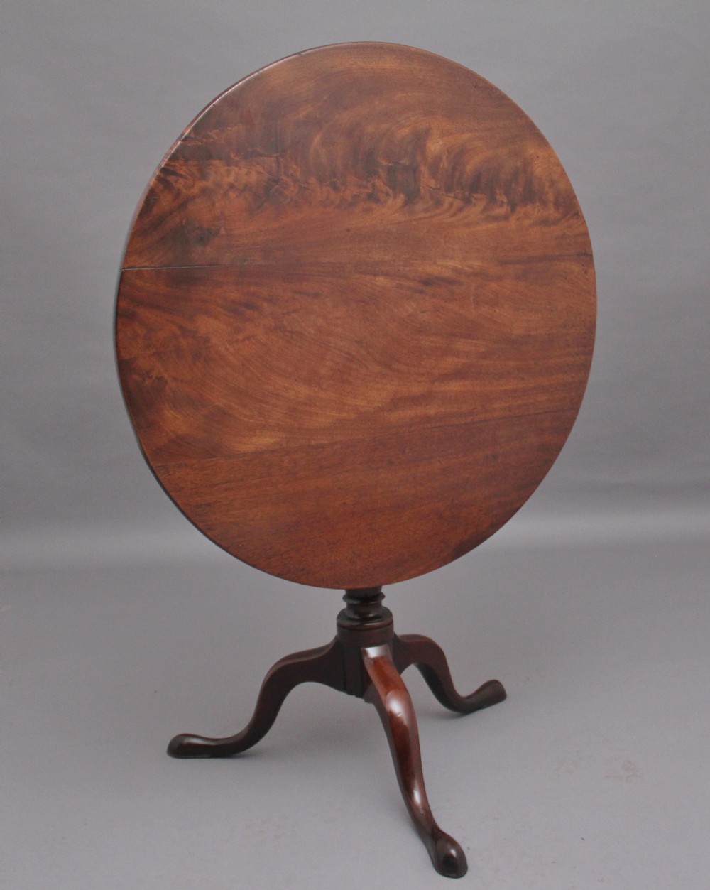 18th Century mahogany tripod table View II