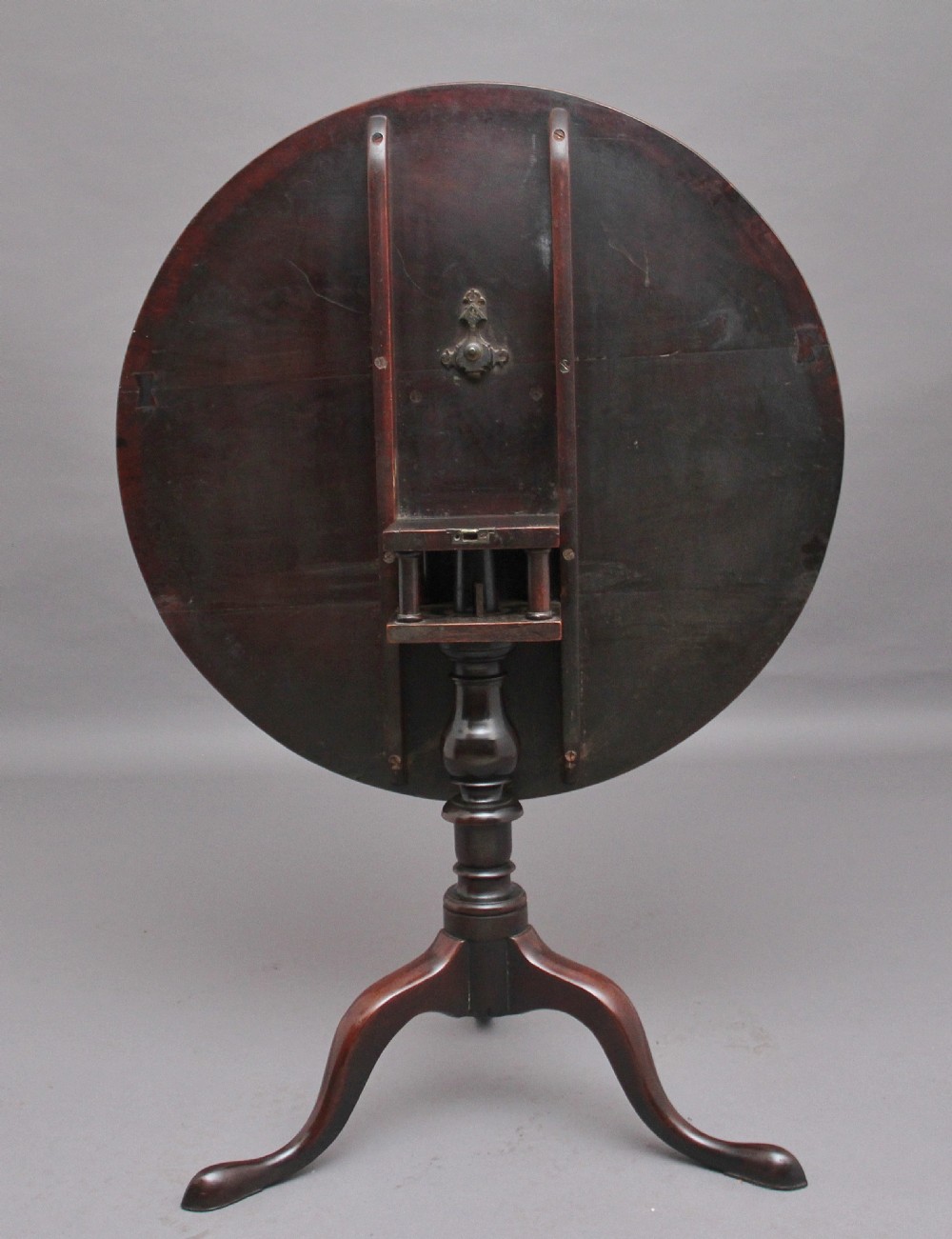 18th Century mahogany tripod table View IV