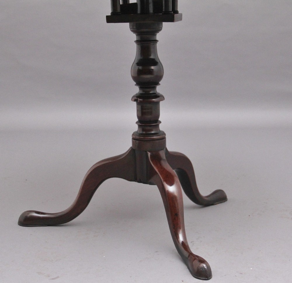 18th Century mahogany tripod table View VII