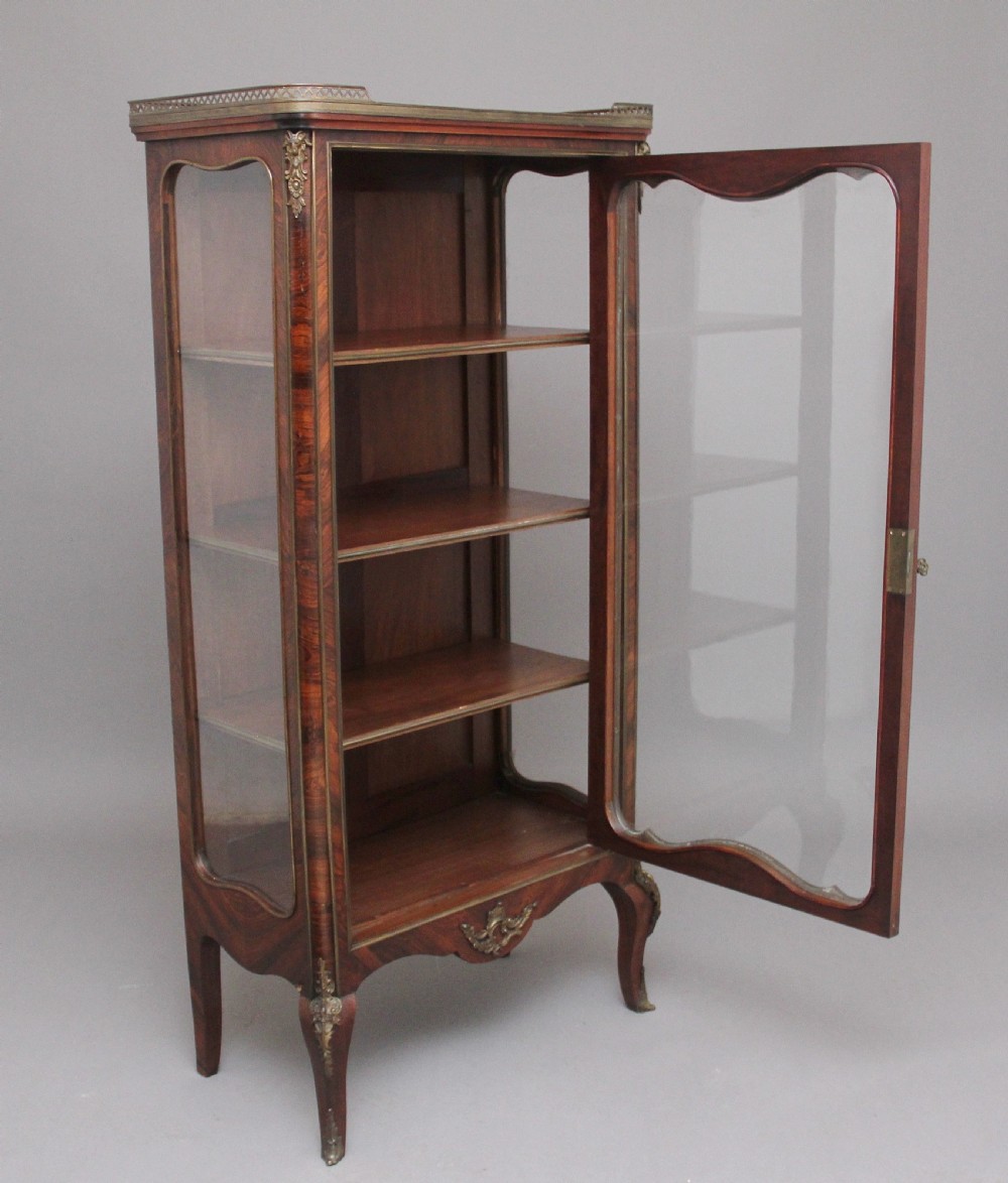 19th Century French Kingwood display cabinet View II