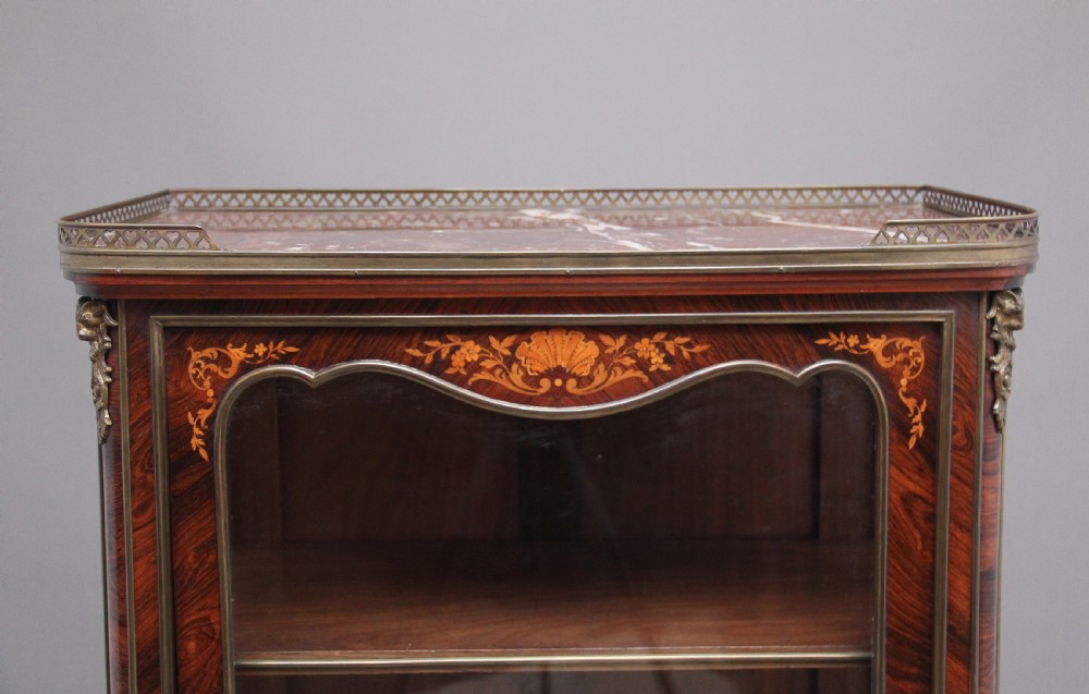 19th Century French Kingwood display cabinet View IX