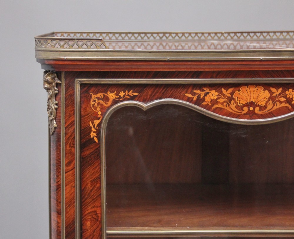 19th Century French Kingwood display cabinet View XI