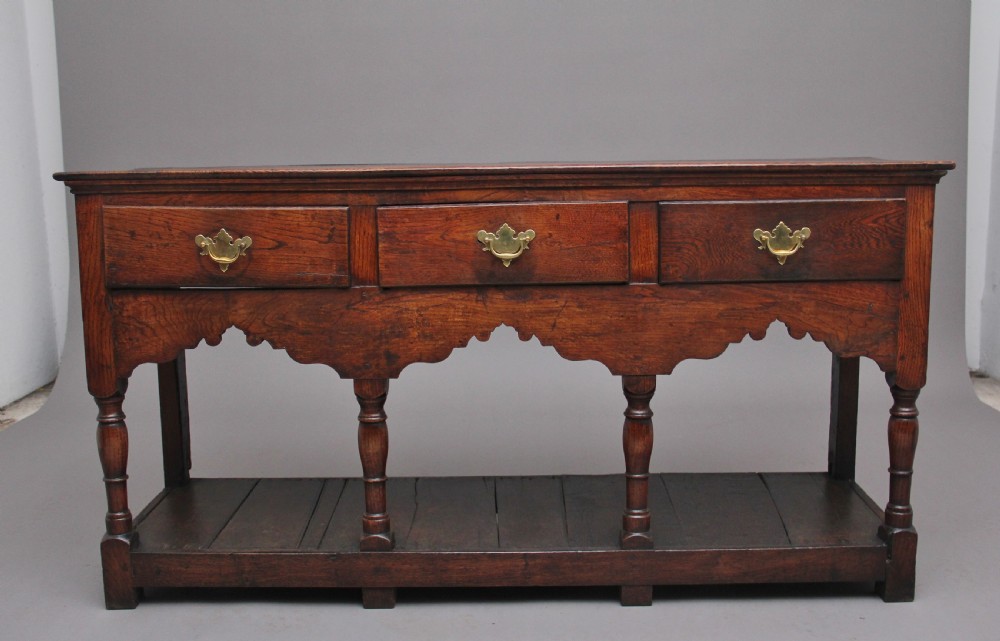 18th Century oak dresser base
