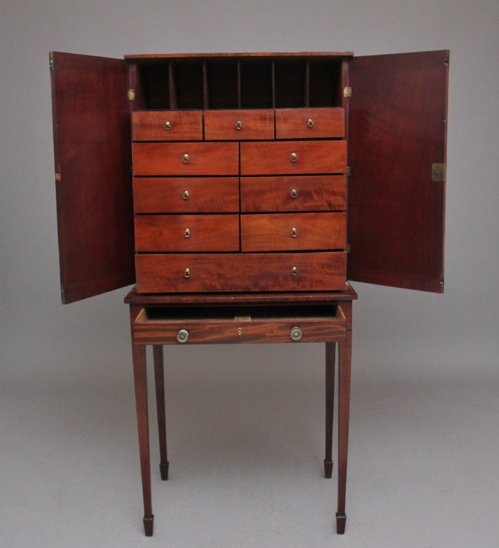 19th Century mahogany collectors cabinet View IV