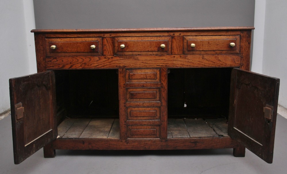 18th Century oak dresser base View II