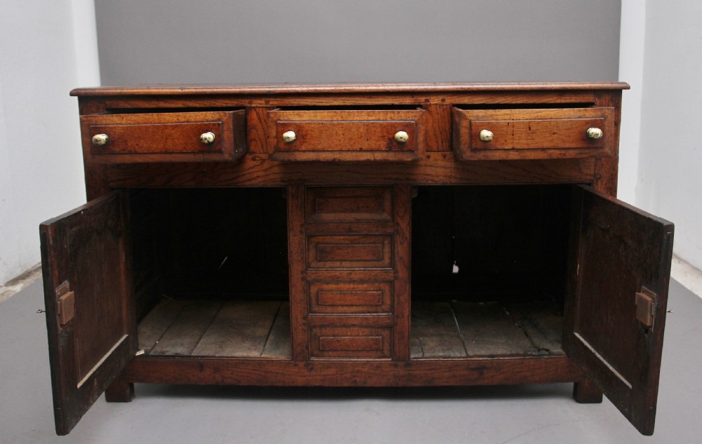 18th Century oak dresser base View III