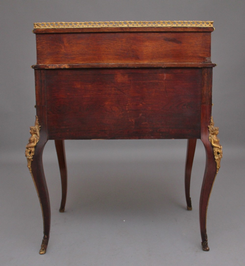 Early 20th Century Kingwood and marquetry bonheur du jour View XI