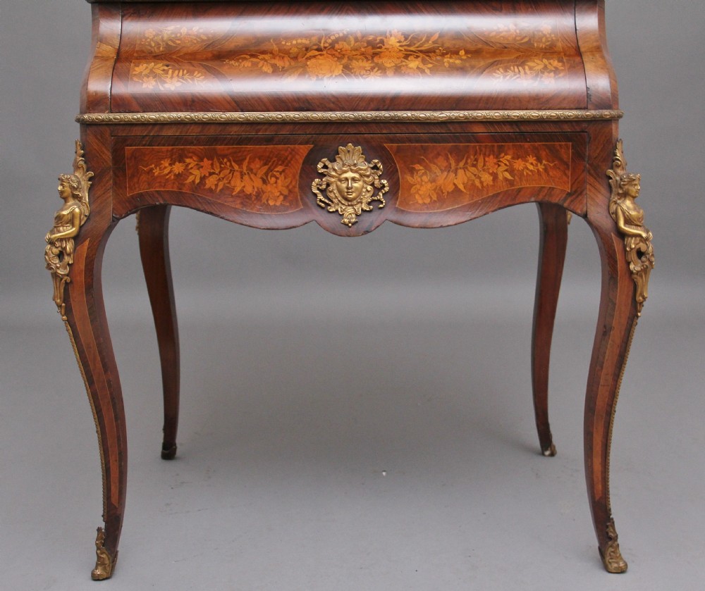 Early 20th Century Kingwood and marquetry bonheur du jour View XVII