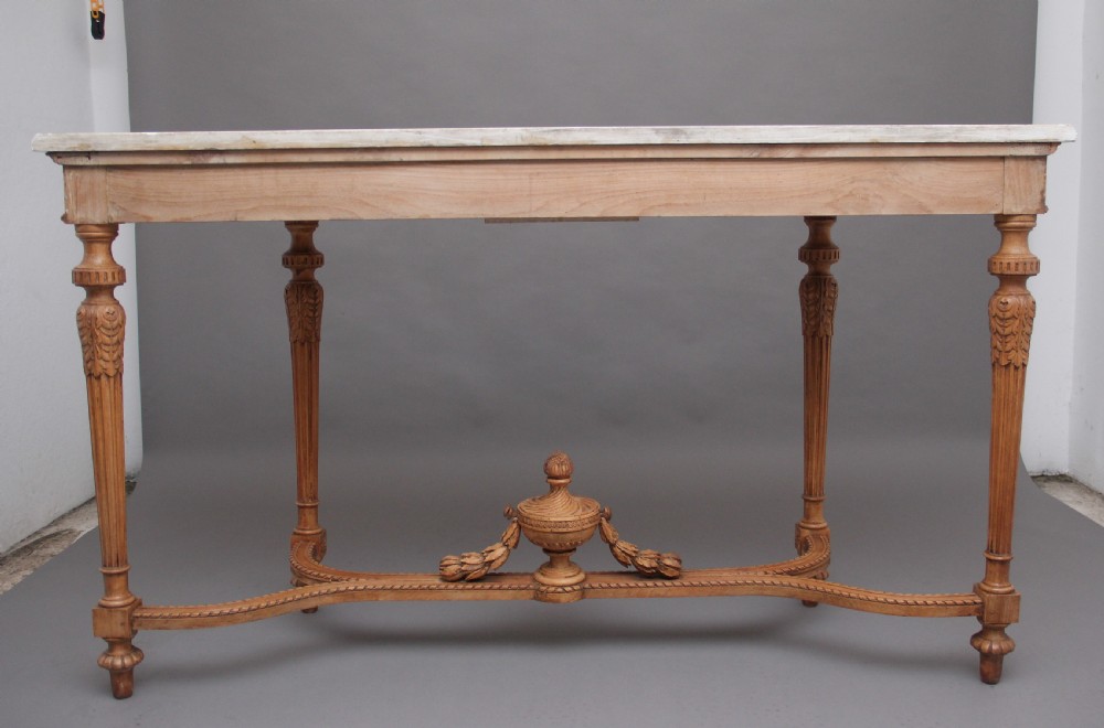 18th Century pine and marble console table View IV