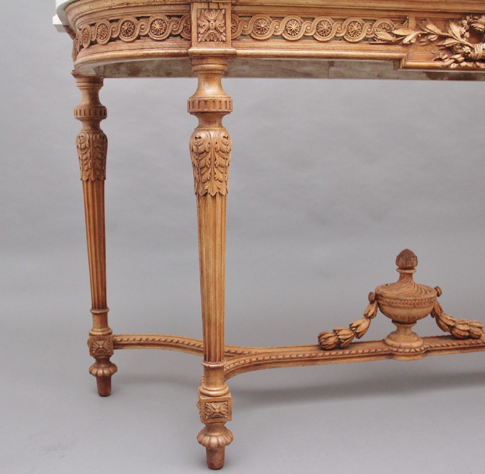18th Century pine and marble console table View VI
