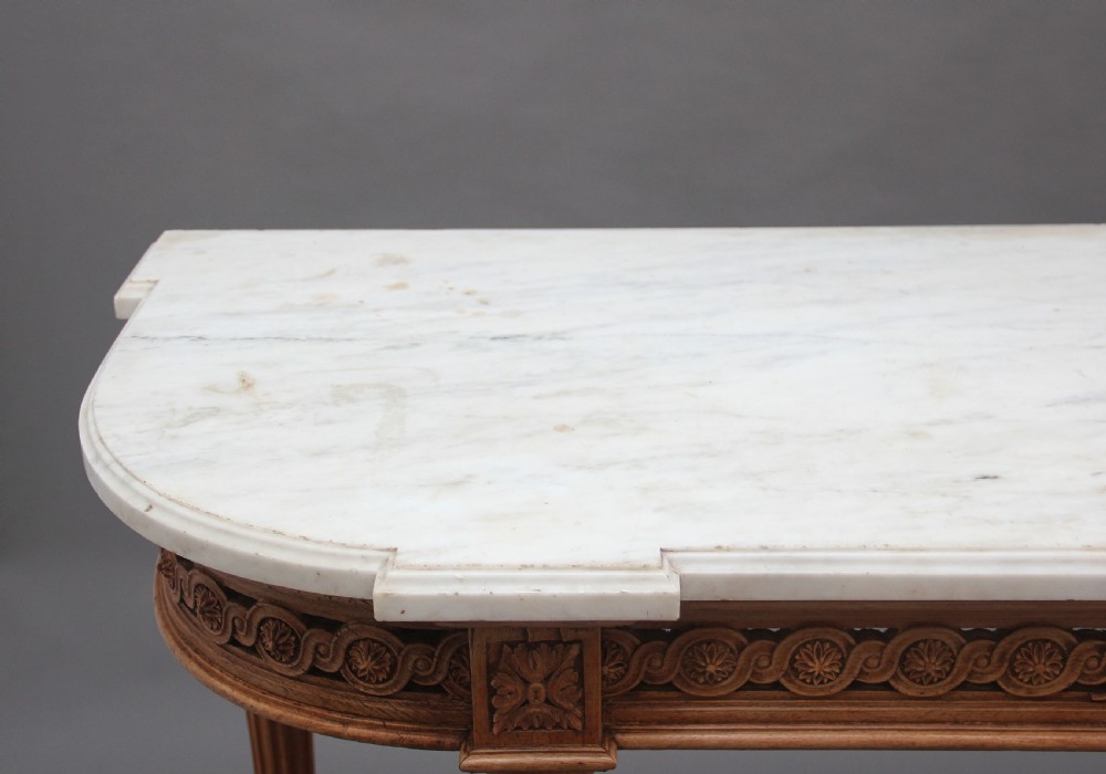 18th Century pine and marble console table View VIII