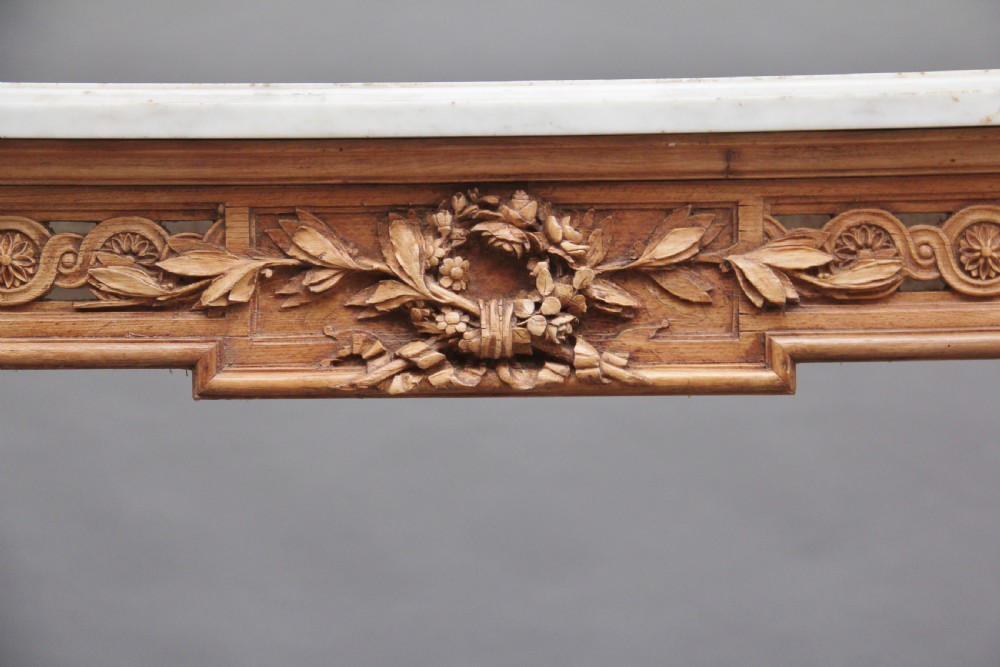 18th Century pine and marble console table View X