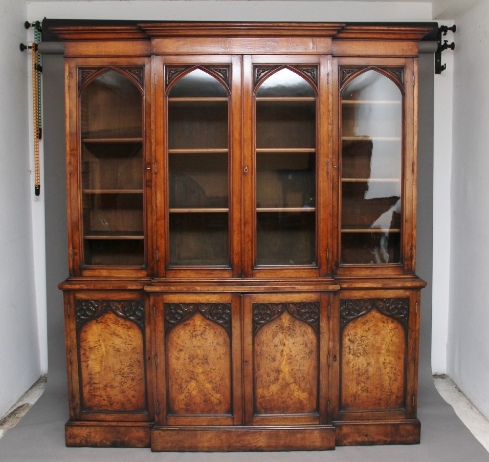 Early 19th Century pollard oak bookcase