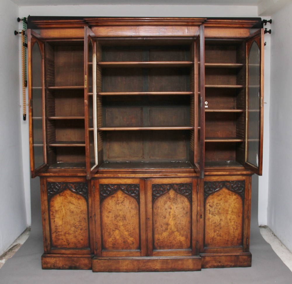 Early 19th Century pollard oak bookcase View II