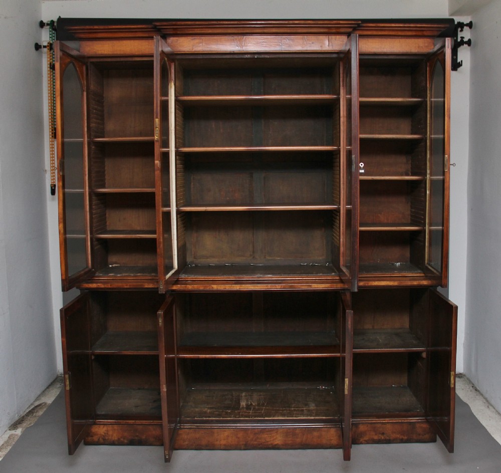 Early 19th Century pollard oak bookcase View III