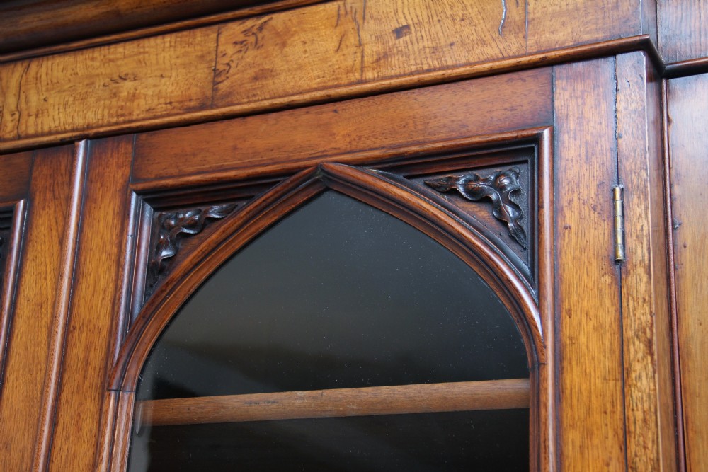 Early 19th Century pollard oak bookcase View XI