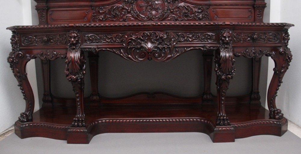 Large 19th Century mahogany serving table by Gillows  View III