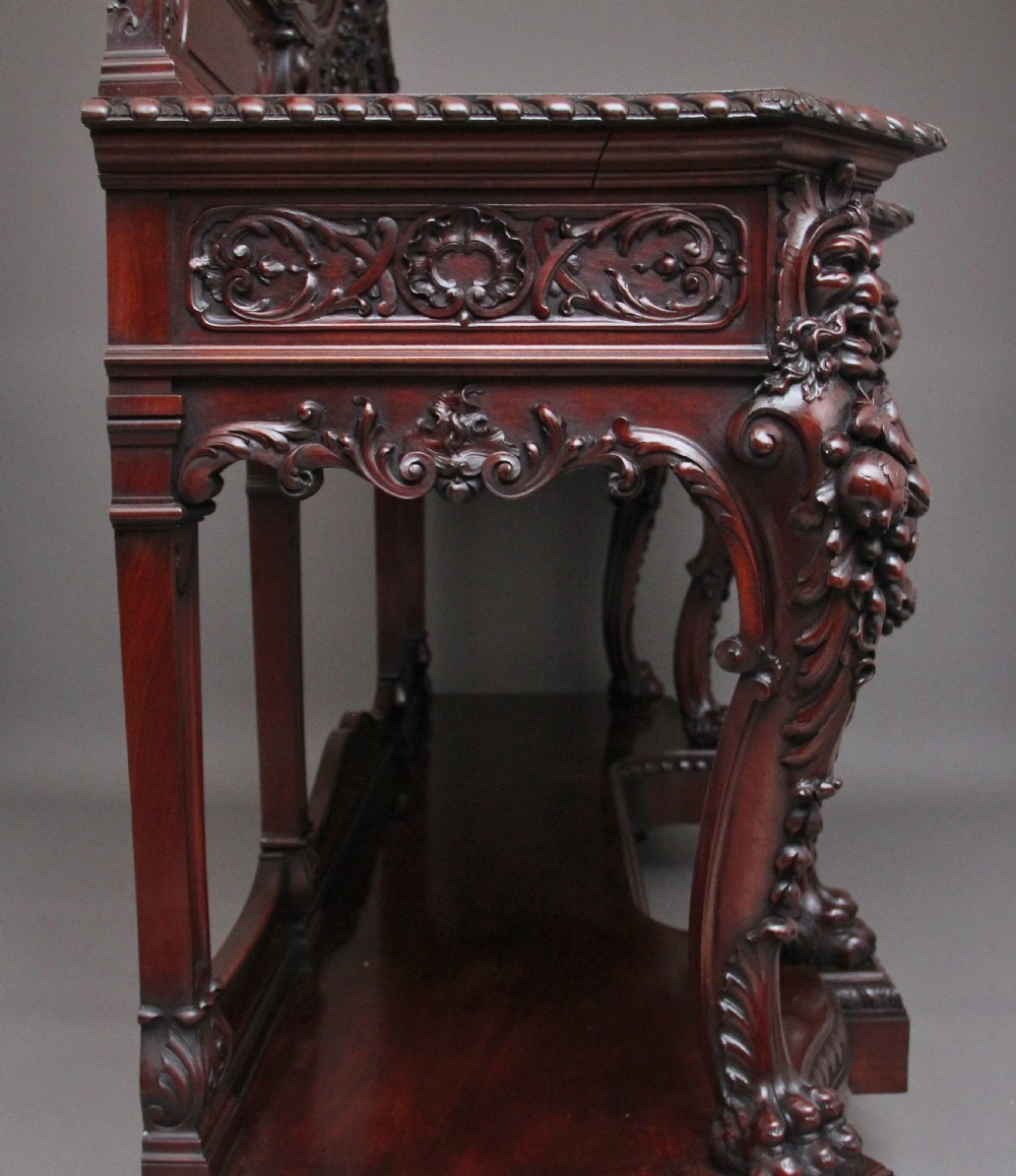 Large 19th Century mahogany serving table by Gillows  View XII