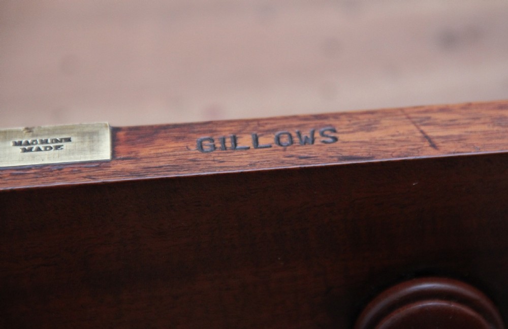19th Century mahogany partners desk stamped Gillow View XII
