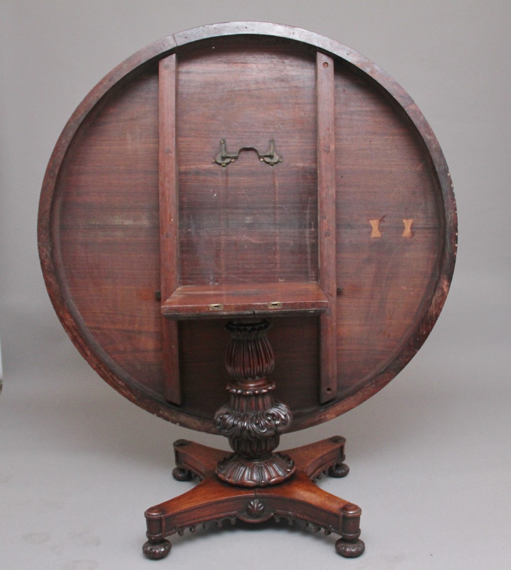 19TH CENTURY ANGLO INDIAN CARVED CENTRE TABLE View IV