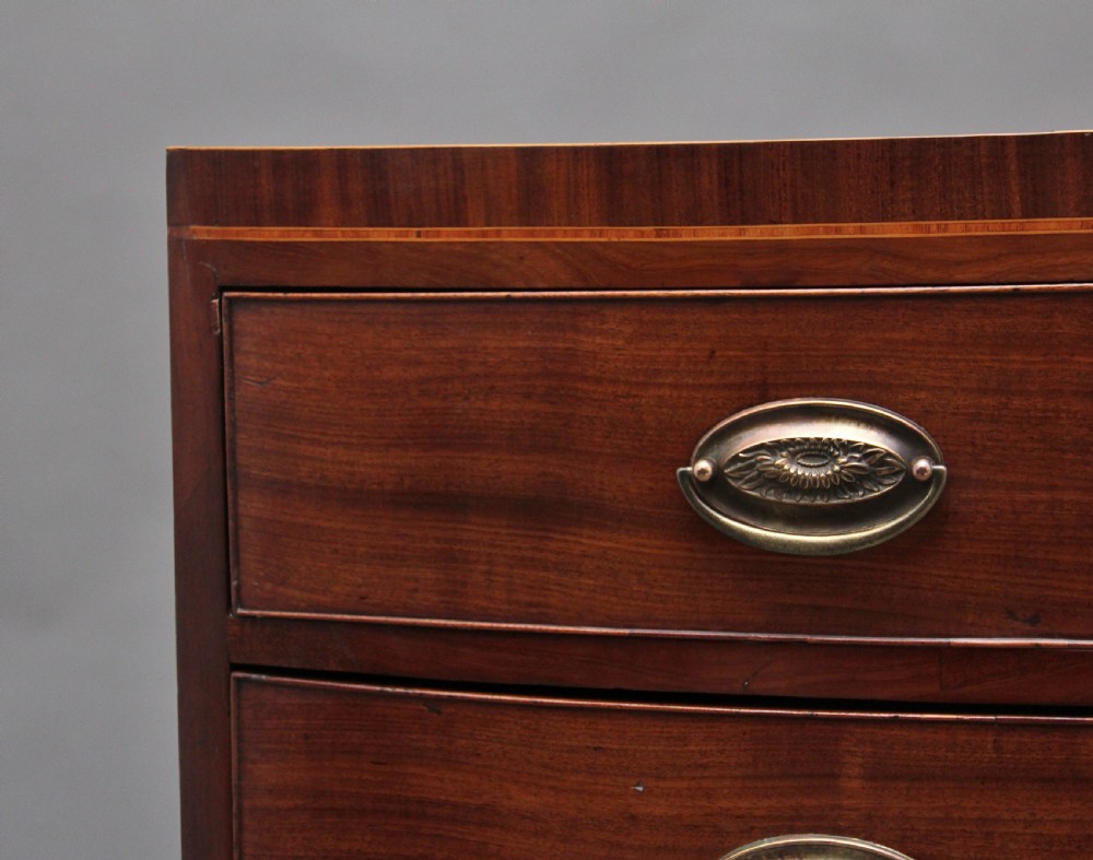 Early 19th Century mahogany bowfront chest of drawers View VIII
