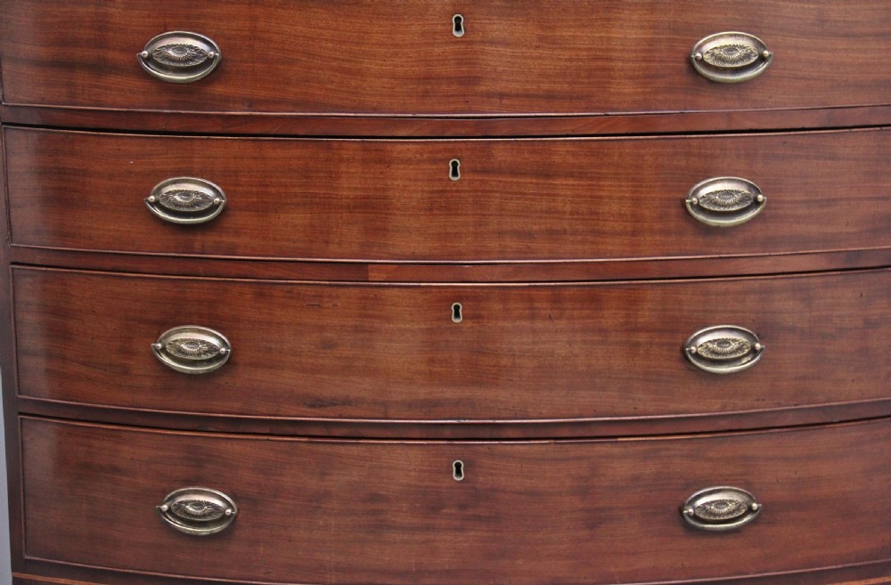 Early 19th Century mahogany bowfront chest of drawers View IX