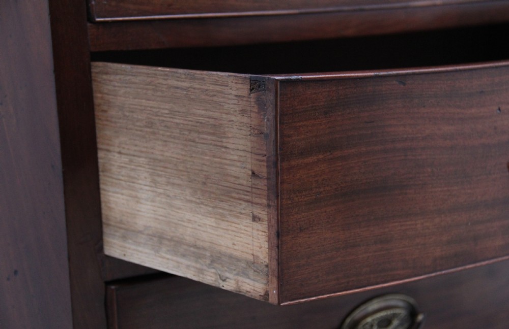Early 19th Century mahogany bowfront chest of drawers View X