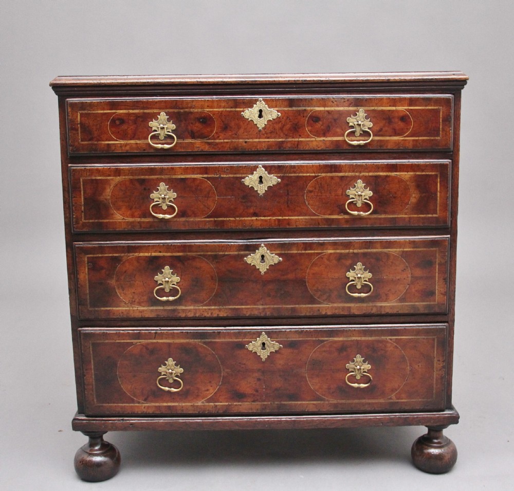 18th Century oyster wood chest