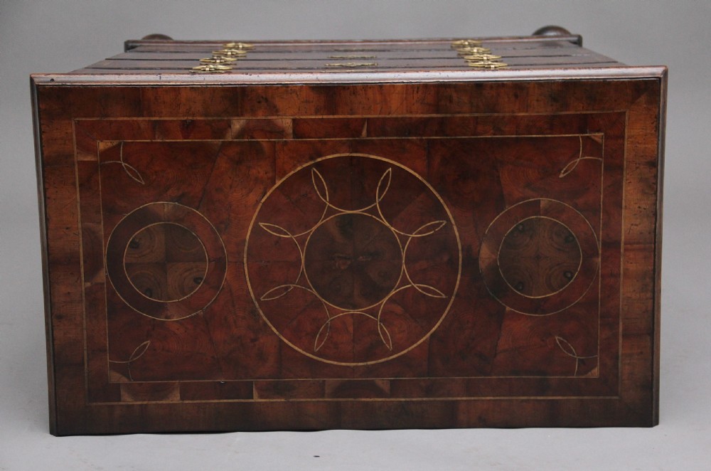 18th Century oyster wood chest View VII