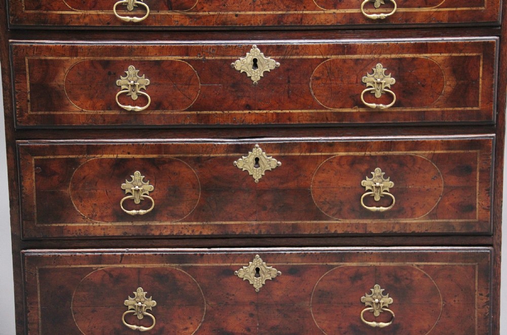 18th Century oyster wood chest View X