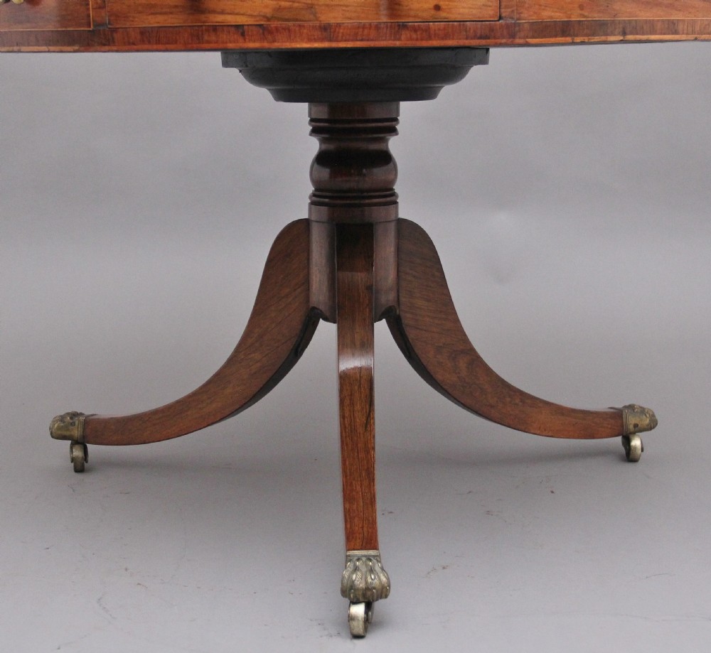Early 19th Century rosewood drum table View VIII