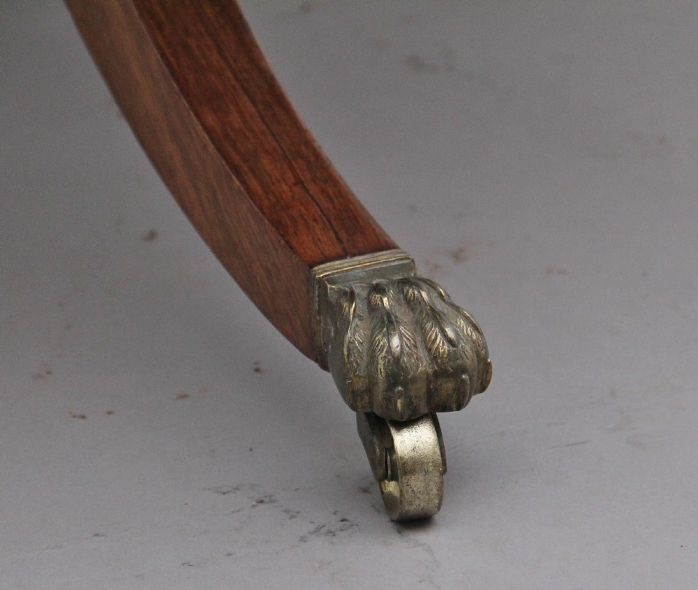 Early 19th Century rosewood drum table View IX