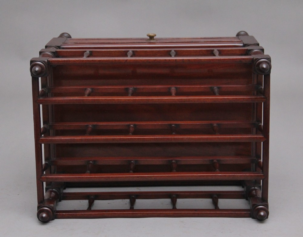 Early 19th Century mahogany Canterbury View IX