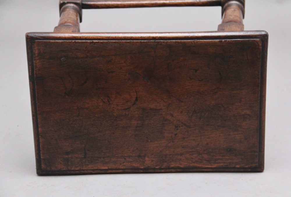 Early 20th Century oak joint stool View VI