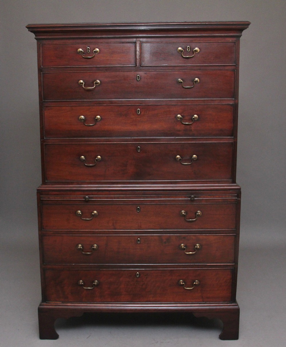 18th Century mahogany chest on chest