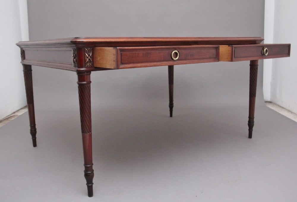 19th Century French mahogany partners desk View III