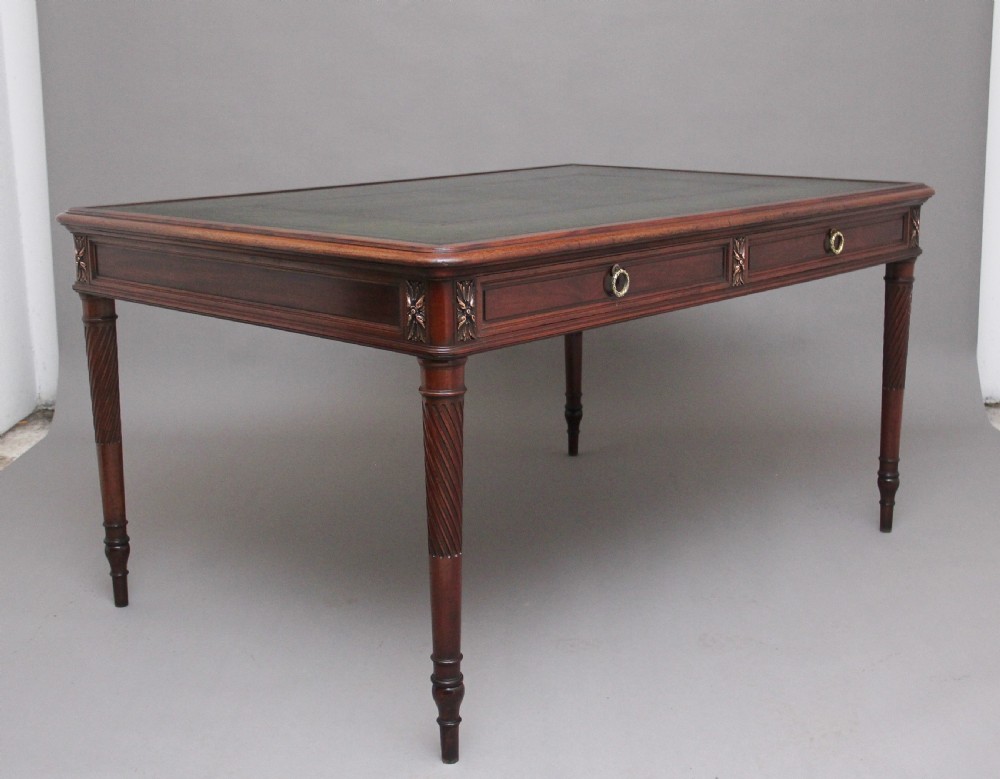 19th Century French mahogany partners desk View IV