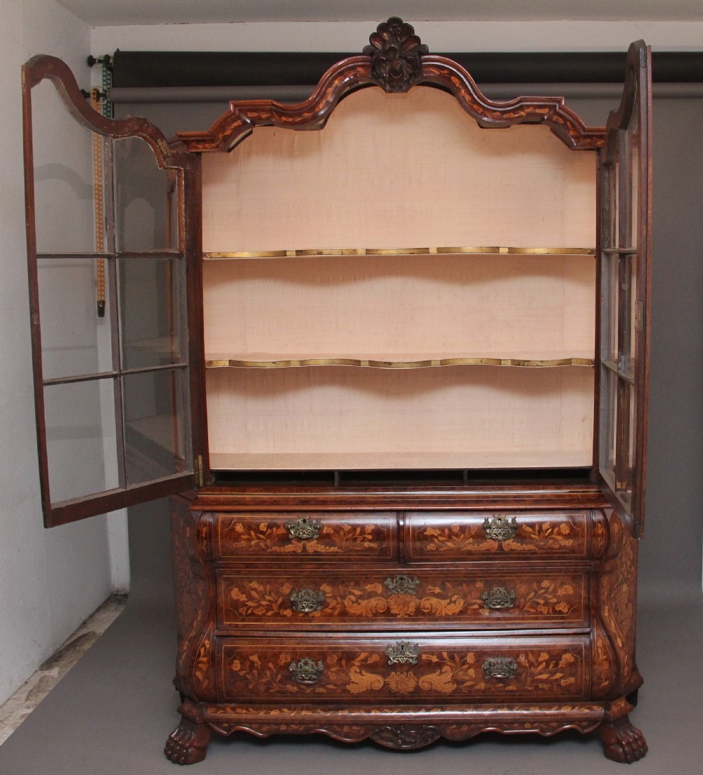 18th Century Dutch marquetry and walnut cabinet View III