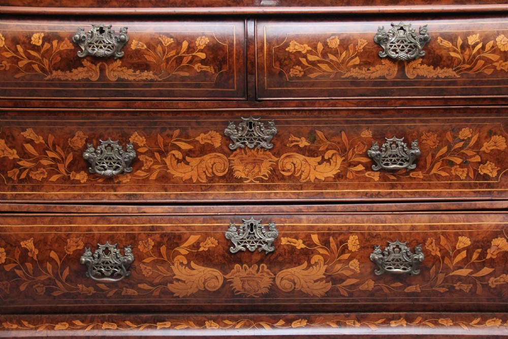 18th Century Dutch marquetry and walnut cabinet View V