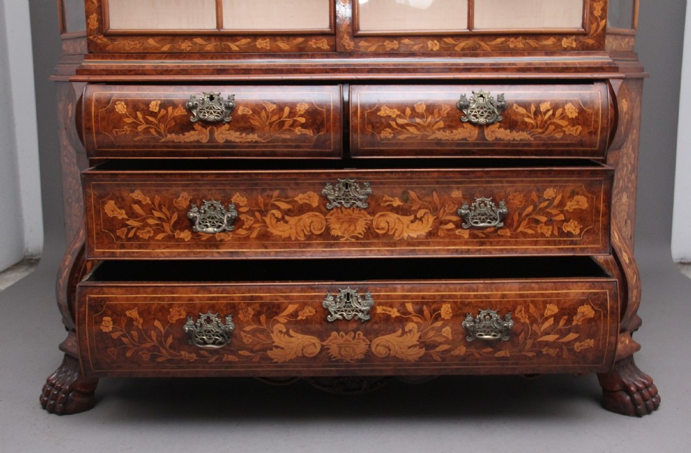 18th Century Dutch marquetry and walnut cabinet View VI