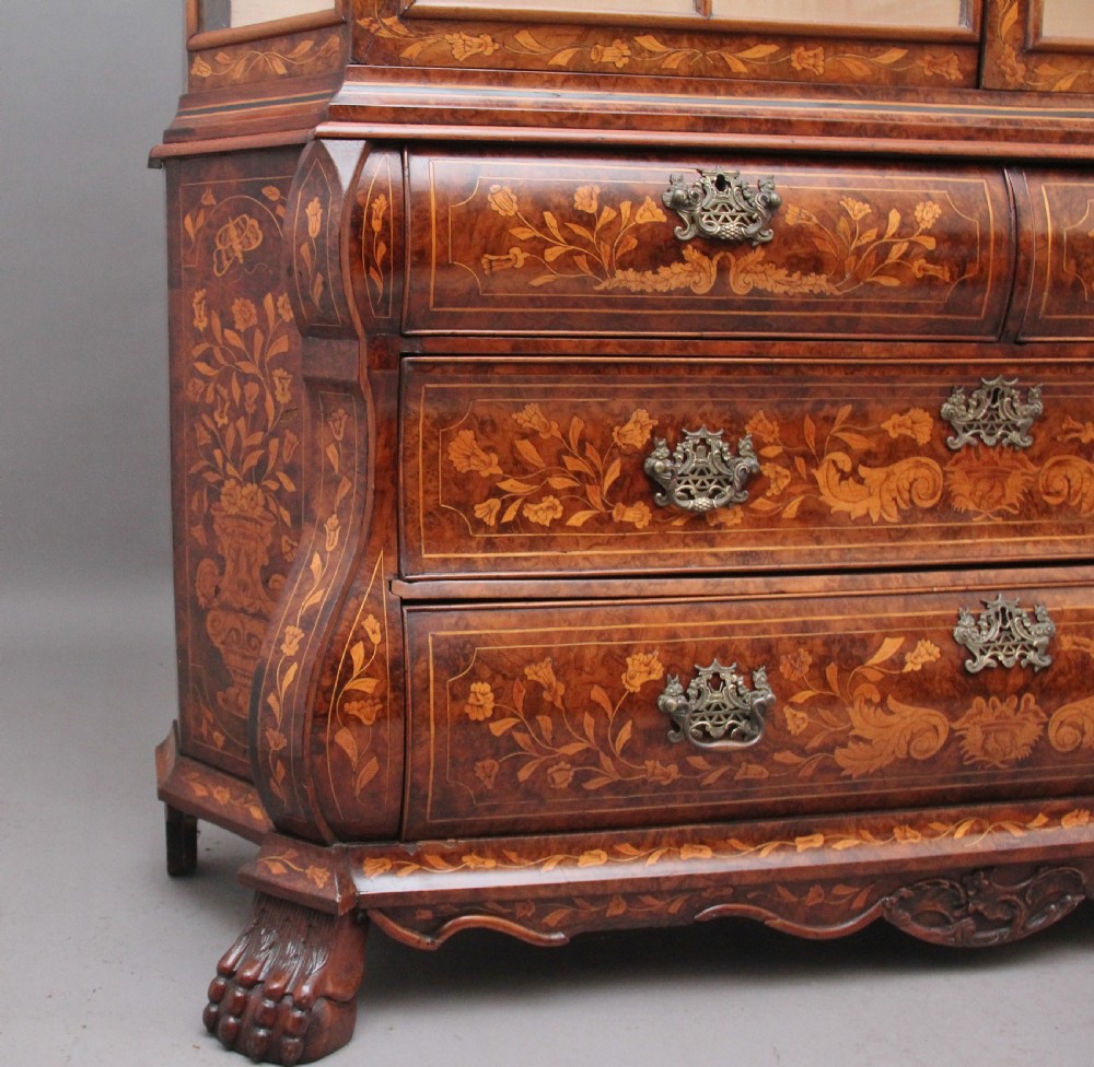 18th Century Dutch marquetry and walnut cabinet View VII