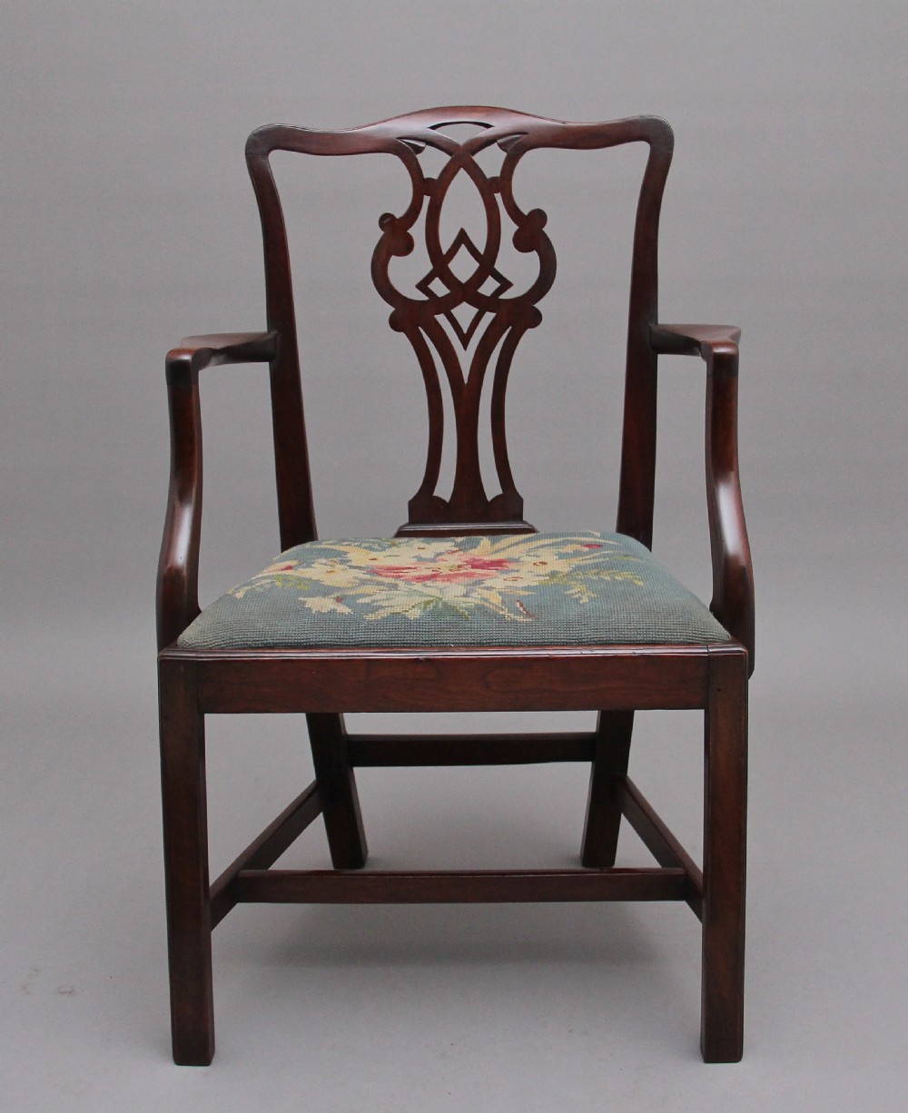 19th Century mahogany armchair in the Chippendale style View II