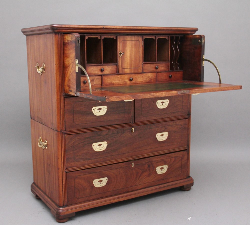 Early 19th Century Anglo-Indian campaign chest View II