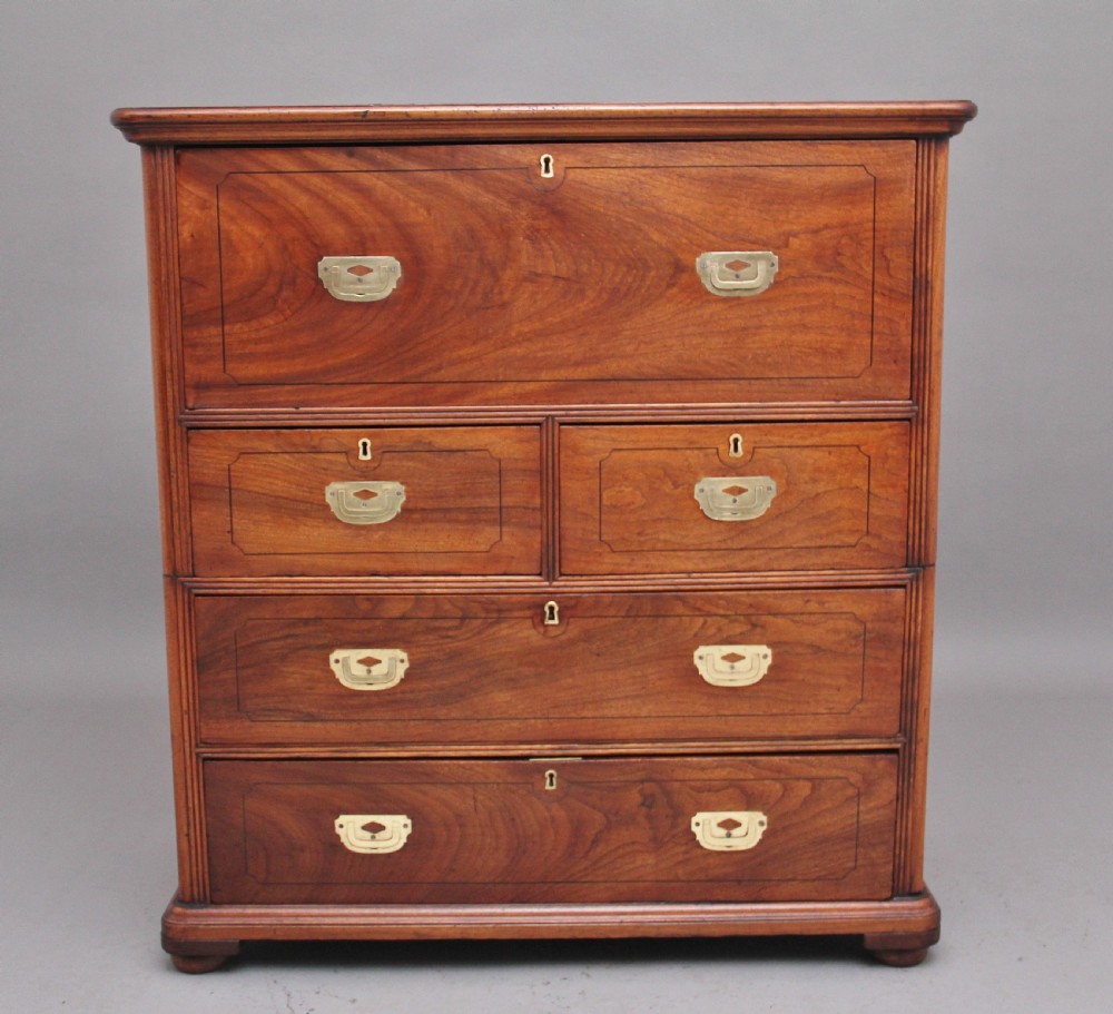 Early 19th Century Anglo-Indian campaign chest View IV