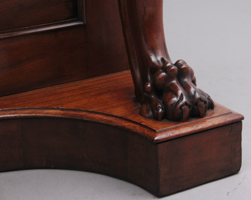 Super quality 19th Century mahogany console table View XVI