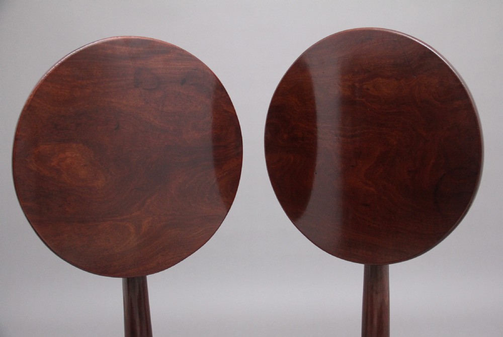Pair of 18th Century mahogany lamp tables View VII