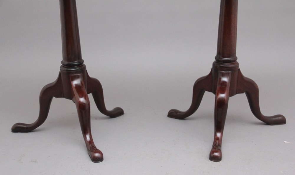 Pair of 18th Century mahogany lamp tables View VIII